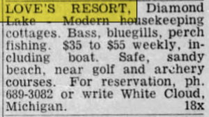 Loves Resort (Northern Glory Landing) - May 13 1965 Article